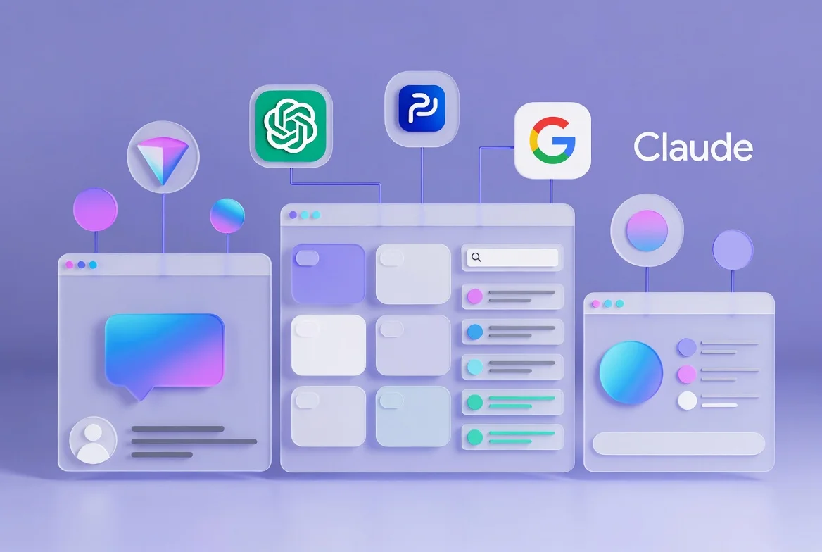 Plataformas de IA - ChatGPT, Perplexity, Gemini, Claude y estrategias para cada tipo de negocio