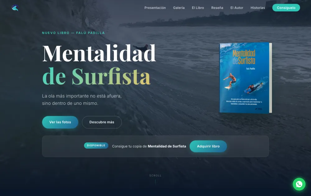 Mentalidad de Surfista - Landing de Libro