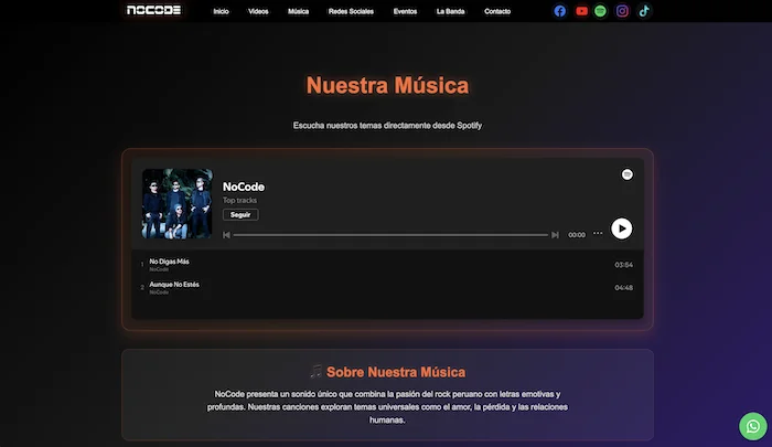 NoCode Band Rock