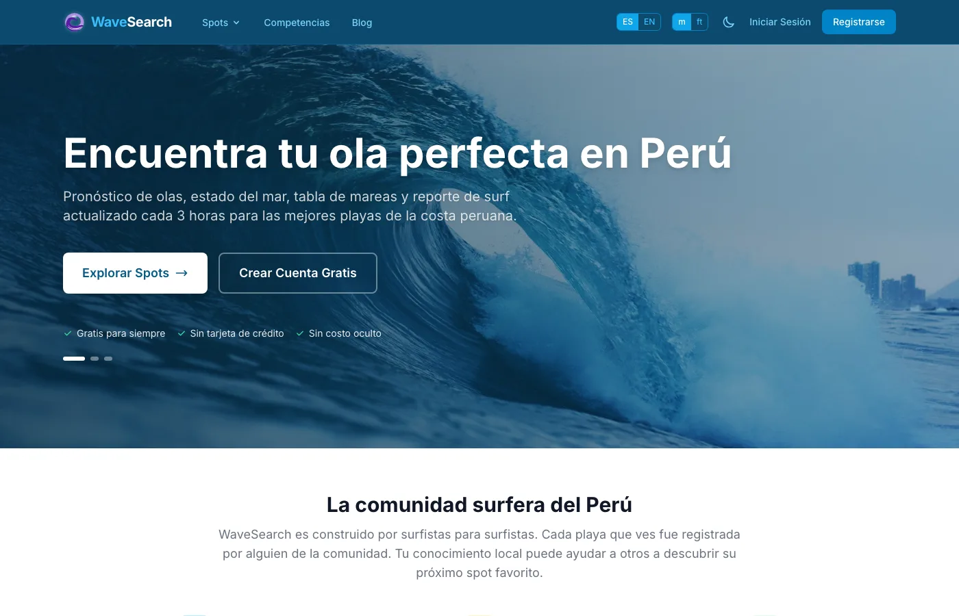 WaveSearch - Surf Forecasting Peru